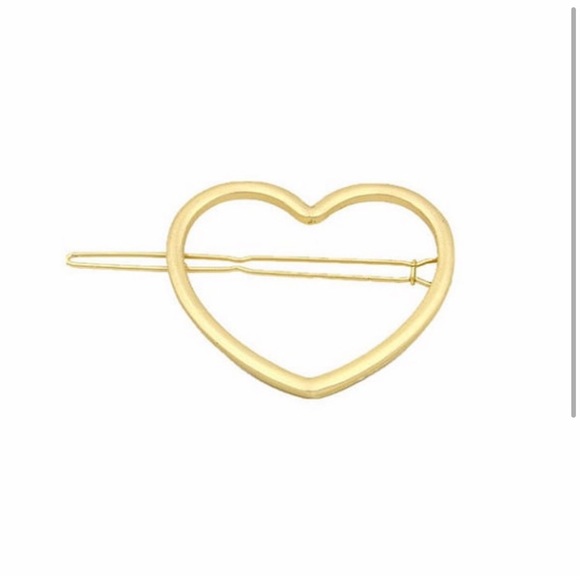 Pretty Gold Heart Hair Clip. NWT. - Picture 3 of 5